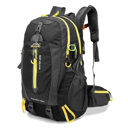 40L Water Resistant Travel Backpack Camping Hiking Laptop Daypack Trekking Climbing Back Bags for Men Women Hiking Supplies