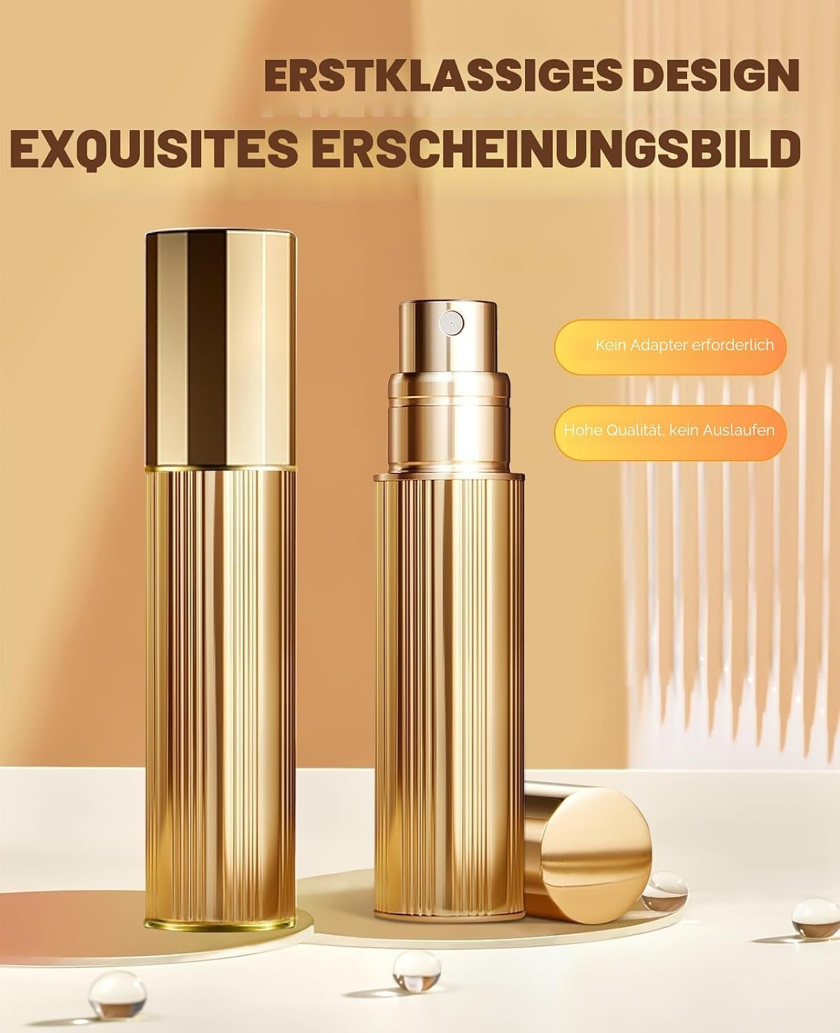 10Ml Parfümzerstäuber Nachfüllbar, Mini Parfum Zerstäuber, Sprühflasche Klein Für Parfum, Parfümflaschen Leer Für Reise (Schwarz/10Ml)