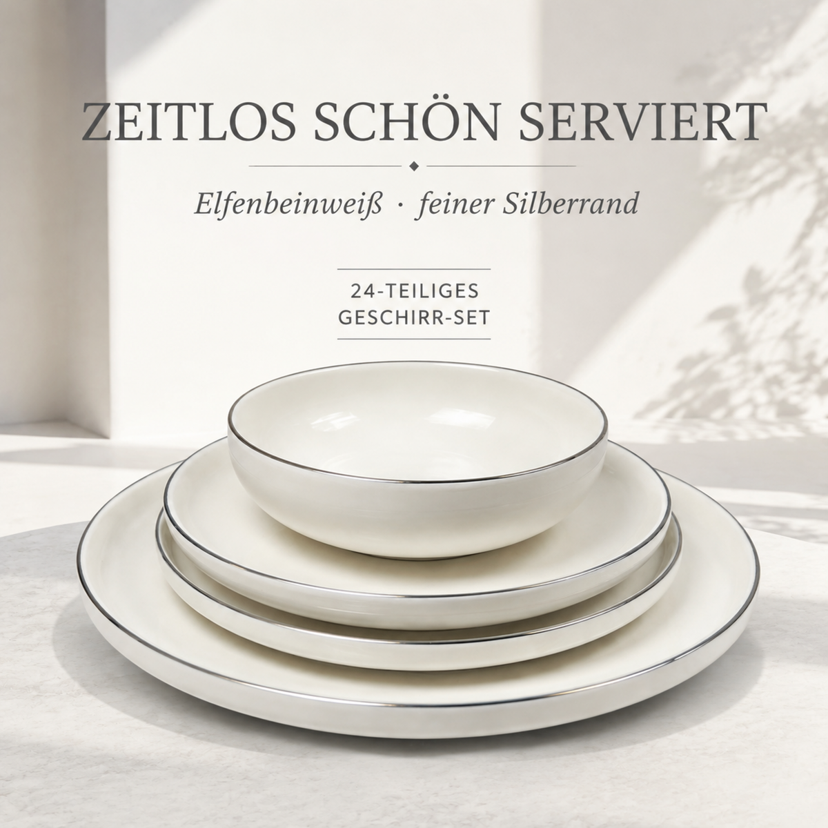 Geschirrset – zeitlos schön serviert