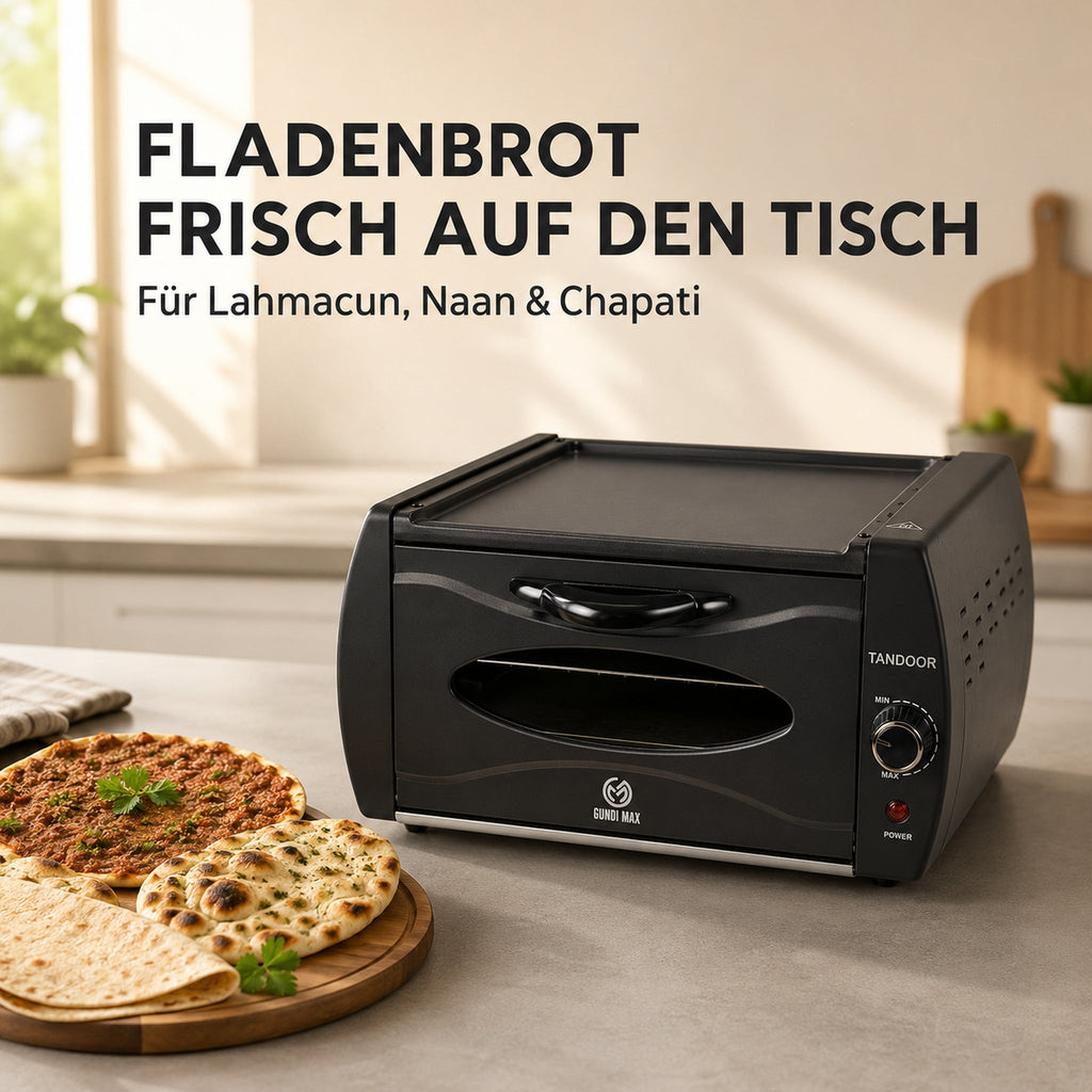 Gundi Max Tandoor für Lahmacun, Naan und Chapati