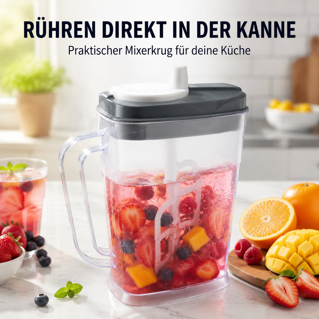 Manueller Mixerkrug zum Rühren direkt in der Kanne
