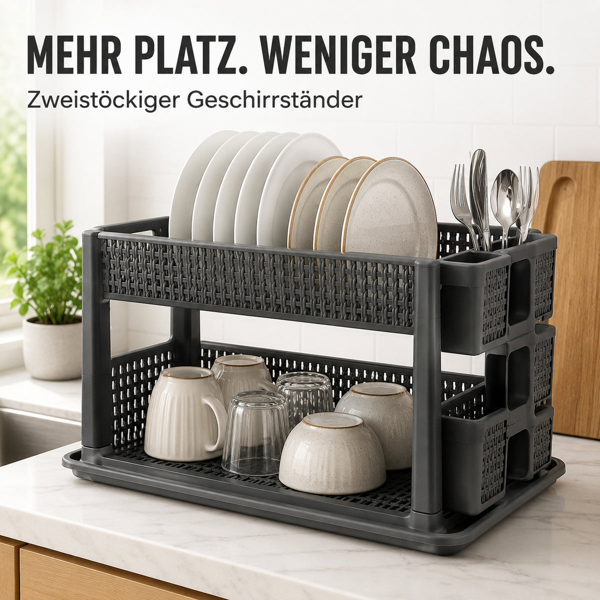 SP-178 Geschirrständer – mehr Platz und weniger Chaos auf zwei Ebenen